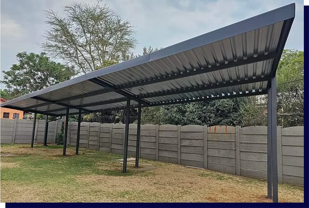 Standard Single and Double Steel Carport Installations